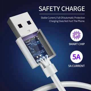 สายชาร์จ USB type C ยาว 1/2/3 เมตร Super Fast Charging Cable USB 5A For Samsung Vivo oppo
