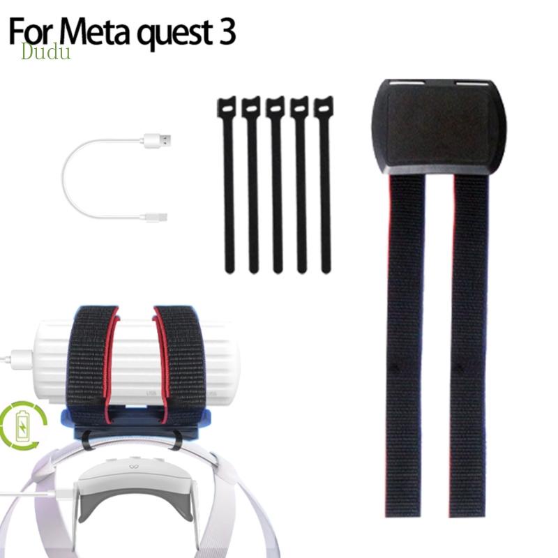 Dudu คลิปหนีบแบตเตอรี่ สําหรับ Meta Quest 3 VR PowerBank