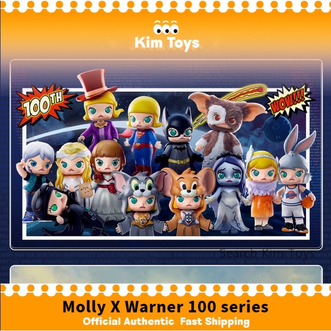 【🚚จัดส่งภายใน 72 ชั่วโมงครับ/ค่ะ🚚】   Molly X Warner 100 series ครบรอบ 100 ปี  Tom Jerry SurperMan Batman ซูเปอร์แมน  แบทแมน