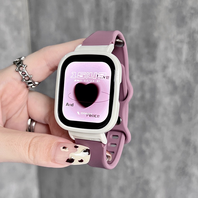 ใหม่ สายซิลิโคนบางพิเศษ พร้อมเคสป้องกัน สําหรับ Redmi Watch 3/3 Active, Redmi Watch 2 Lite, Mi Watch Lite