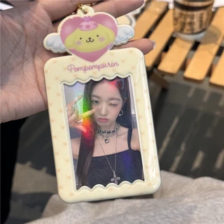 จี้ PVC รูปหัวใจน่ารัก ขนาด 10 ซม. สําหรับใส่บัตรอาหาร โฟโต้การ์ด