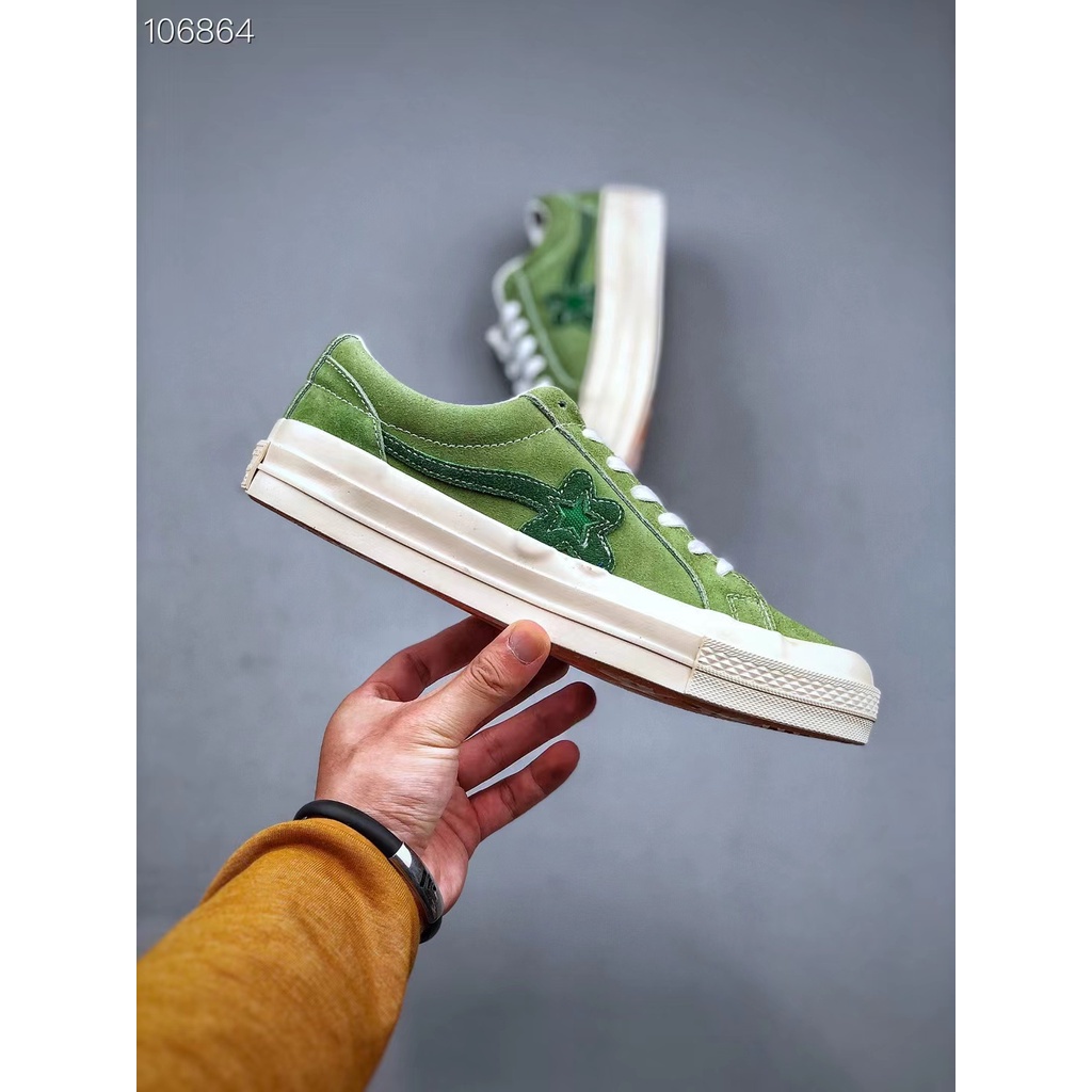 Converse one star X Golf le Fleur Small Flower TTC Low-Top Casual Sneakers สะดวกสบาย