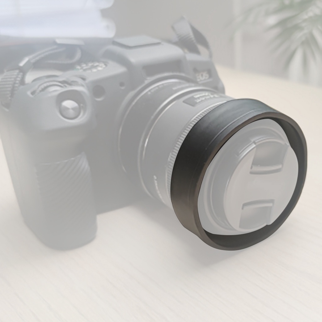 Feichao 3 in1 ฮู้ดยางพับได้ 49 52 55 58 62 67 72 77 82 มม. 3 ขั้น สําหรับกล้อง Canon Nikon DSLR SLR