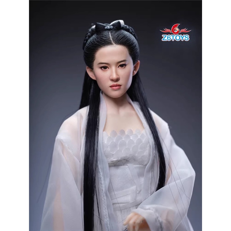 Z6TOYS 1/6 ทหารหญิง Z006 Little Dragon Goddess Fairy Sister เครื่องแต่งกายโบราณ Beauty Head แกะสลักพ