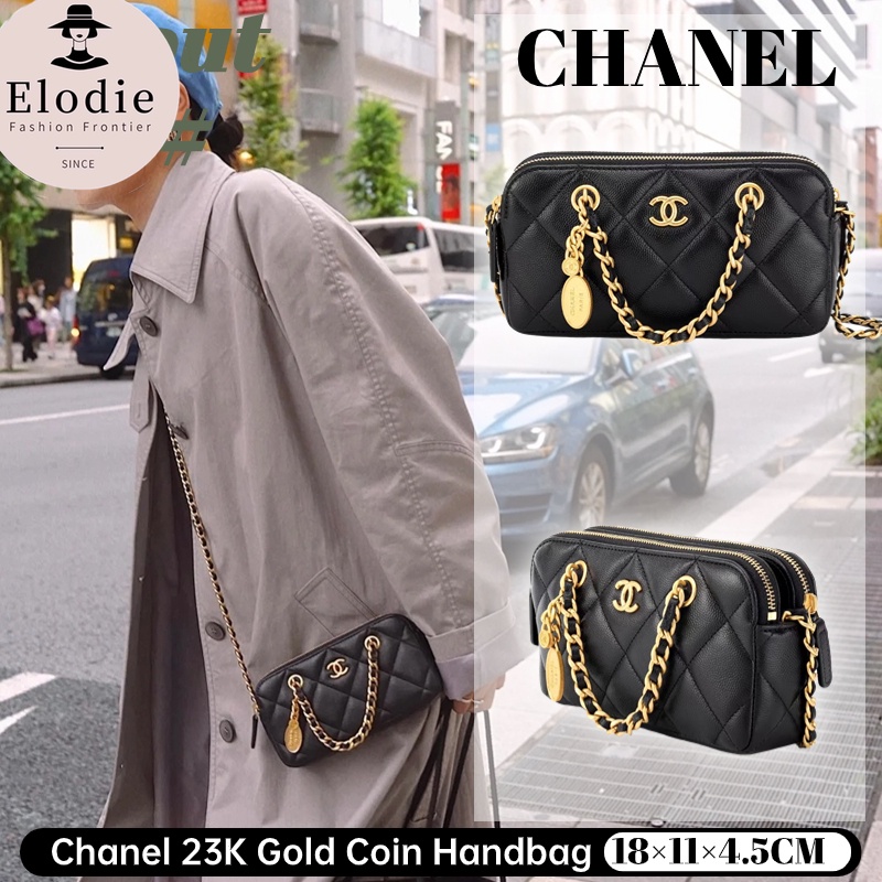 ชาแนล Chanel 23K Gold Coin Handbag กระเป๋าใส่โทรศัพท์มือถือผู้หญิง