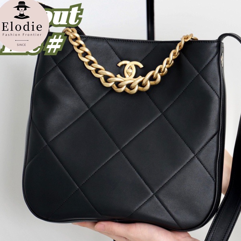 ชาแนลแท้ Chanel HOBO กระเป๋าถือ Tote Bag กระเป๋าสะพายข้าง