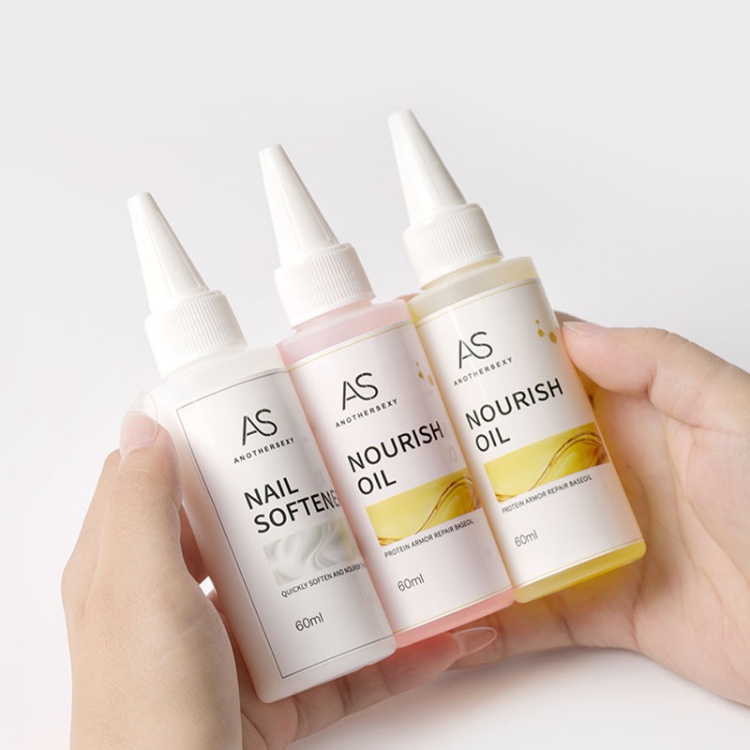น้ำยาหนังนุ่ม ออยล์บำรุงเล็บ ออยส้ม กุหลาบ น้ำยาบำรุงเล็บ AS ปริมาณ 60 ml. คุณภาพดี