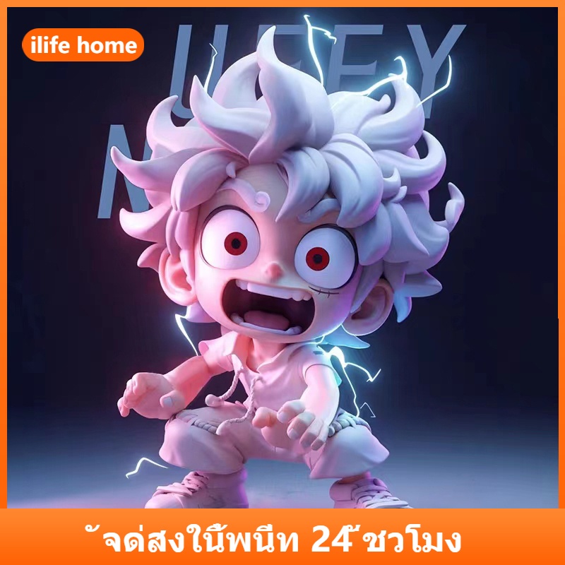 จัดส่งจากประเทศไทย โมเดลฟิกเกอร์ รูปปั้นอนิเมะวันพีช ลูฟี่ พระอาทิตย์ พระเจ้า 5 ตัว สําหรับตกแต่งบ้าน เค้ก เก็บสะสม