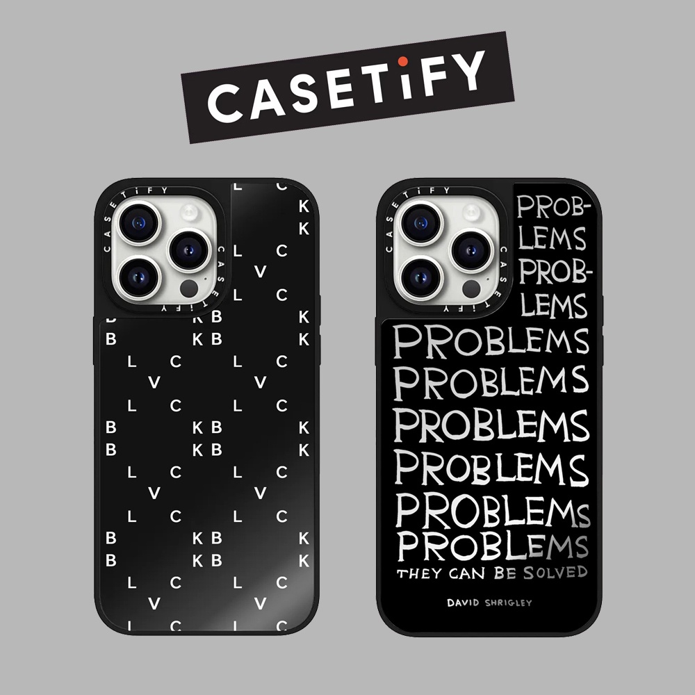 Drop proof CASETIFY Black phone case for iPhone 15 15Pro 15promax 14 14pro 14promax hard case 13 13pro 13promax Side printing BLVCK 12 12promax iPhone 11 case high-quality
