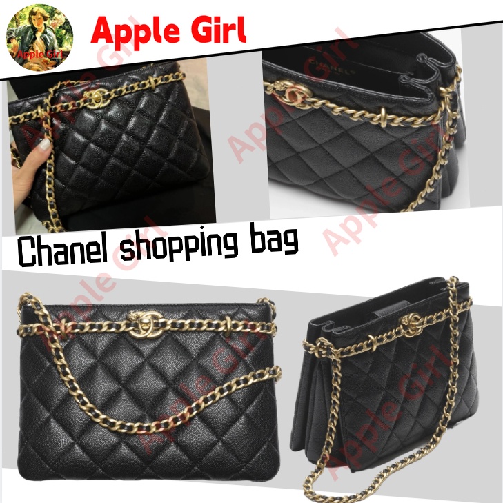ชาแนล Chanel/กระเป๋าช้อปปิ้งใบเล็ก/กระเป๋าผู้หญิง/กระเป๋าถือ