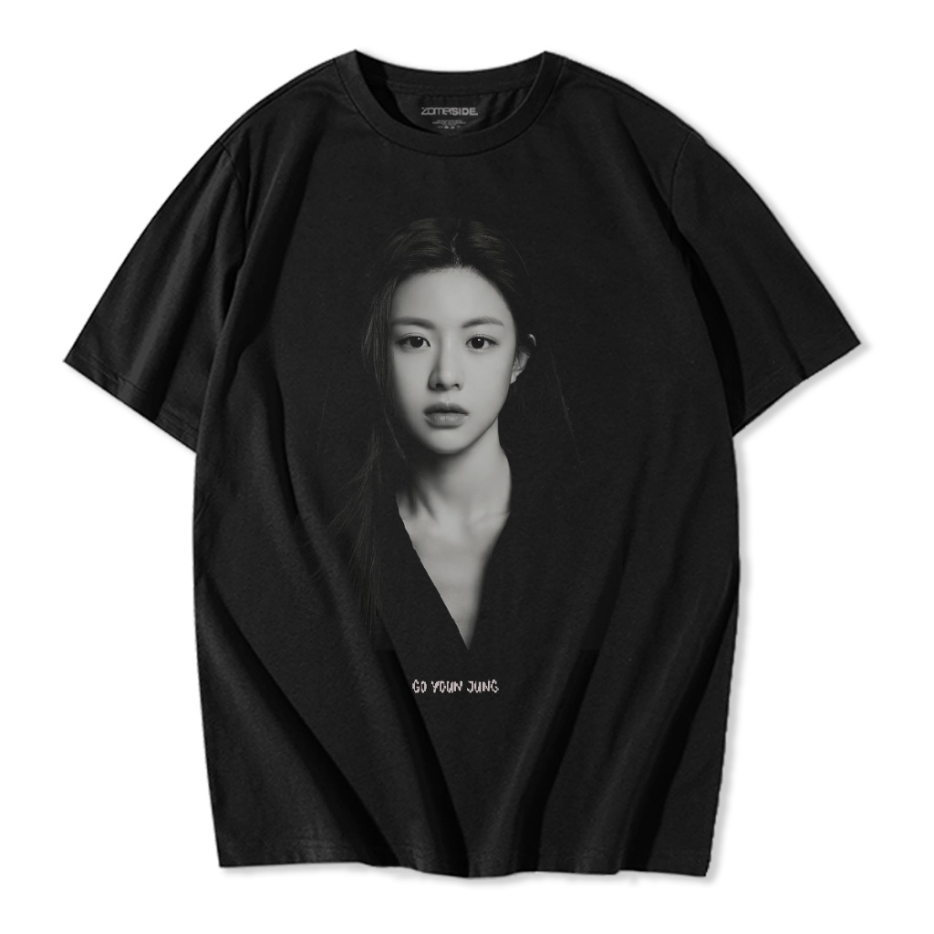 ขายดี เสื้อยืด ลาย HITAM Go YOUN JUNG สีดํา ZMS019