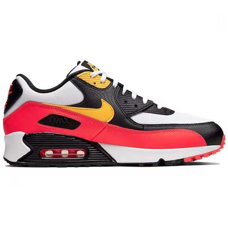 Nike Air Max 90 Essential Black Yellow Crimson Basketball Shoes For Men OEM Class-A Sneakers