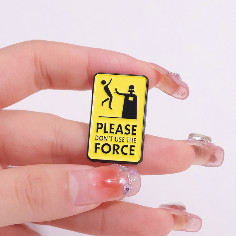 โปรดอย่าใช้กองทัพเคลือบ Pin เข็มกลัดข้อความเข็มกลัดปกเสื้อเป้สะพายหลังเสื้อผ้าเครื่องประดับของขวัญ