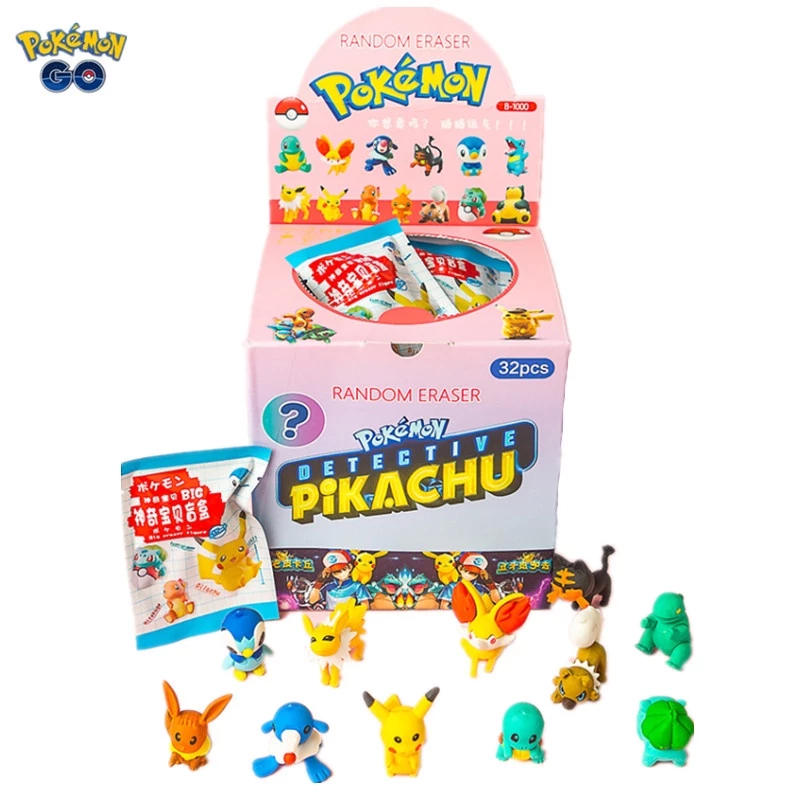10/5/2 ชิ้น โปเกมอน สุ่มยางลบ กล่องปริศนา DIY ประกอบยางลบ ปิกาจู Charmander เครื่องเขียนนักเรียน ตุ๊กตา ของเล่นเด็ก ของขวัญ thumbnail 6