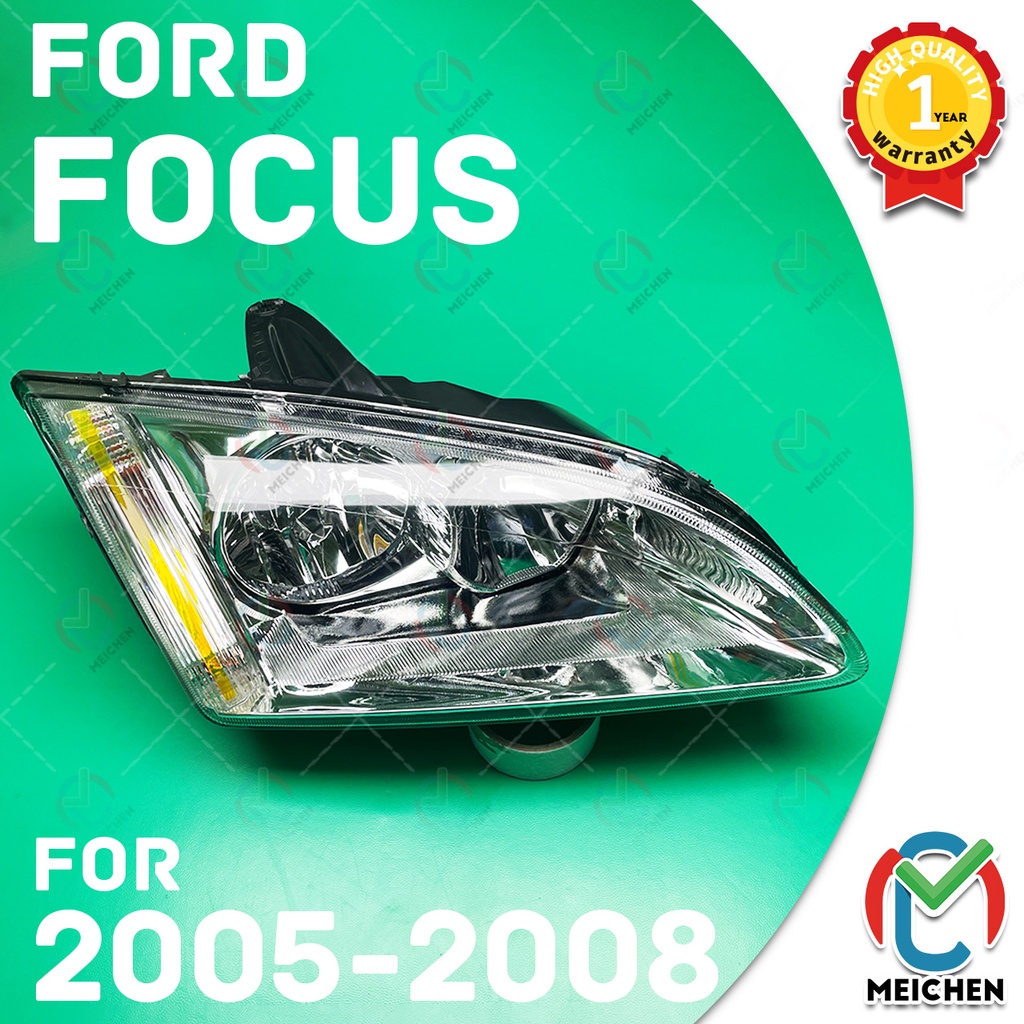 หลอดไฟหน้า สําหรับ ไฟหน้า Ford Focus MK2 (2005-2008) ไฟหน้า โคมไฟหน้า เลนส์ไฟหน้า front lamp โคมไฟหน้ารถยนต์  ไฟหน้า​โปรเจค​เตอร์​  โคมไฟหรถยนต์ headlamp headlight front light