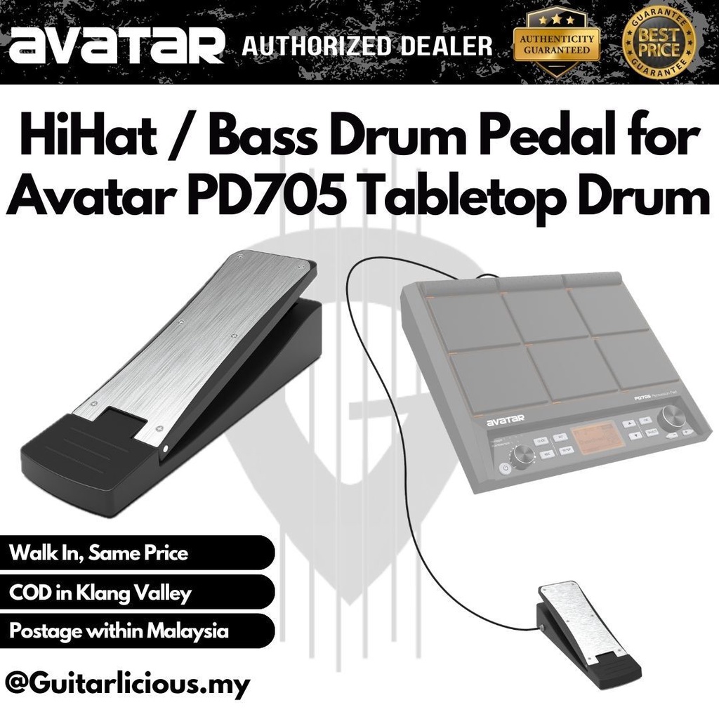 AVATAR HiHat / Bass Drum Pedal สําหรับ Avatar PD705 Tabletop Drum Kit ( PD705 Pedal / Single )