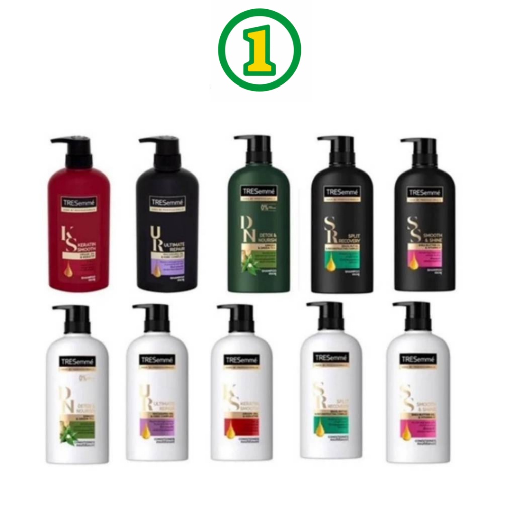 TRESemmé เทรซาเม่ แชมพู , ครีมนวดผม ขนาด 370 - 450  มล. ครบทุกสูตร