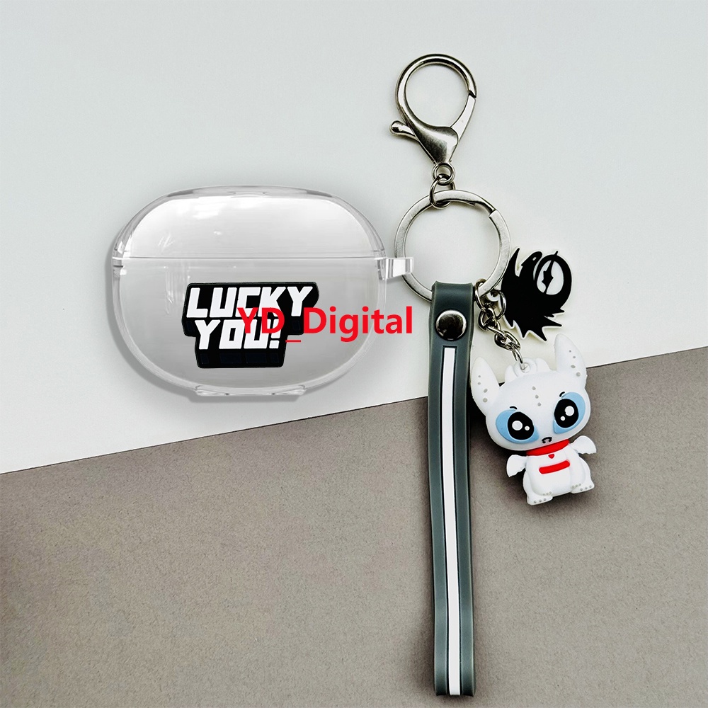 สําหรับ Relome buds T310 T300 กรณี Transpent หูฟังป้องกันกรณี TPU กันกระแทกหูฟัง Soft Shell พร้อมจี้