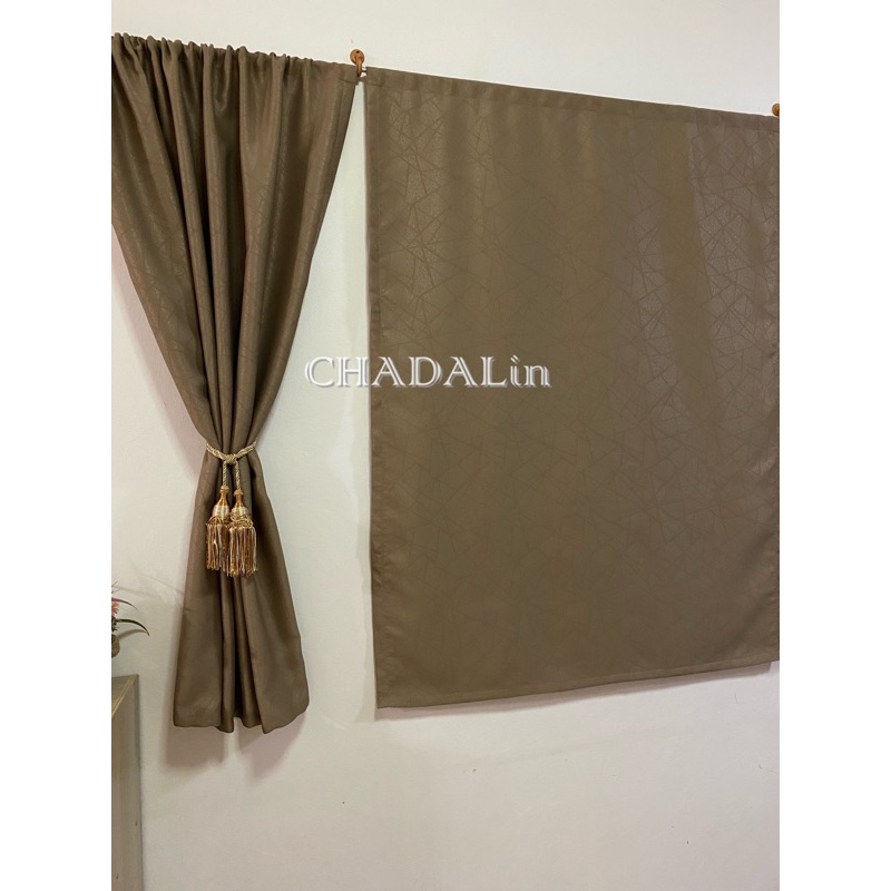 แนะนำ ผ้าม่าน ผ้าม่านสอดลวด (ความสูง 150 ซม.) สำหรับหน้าต่าง เย็บแบบสอดลวด สีพื้นปั๊มลายในตัว (ราคา/ผืน) ราคาพิเศษ มีเก็บเงินปลายทาง