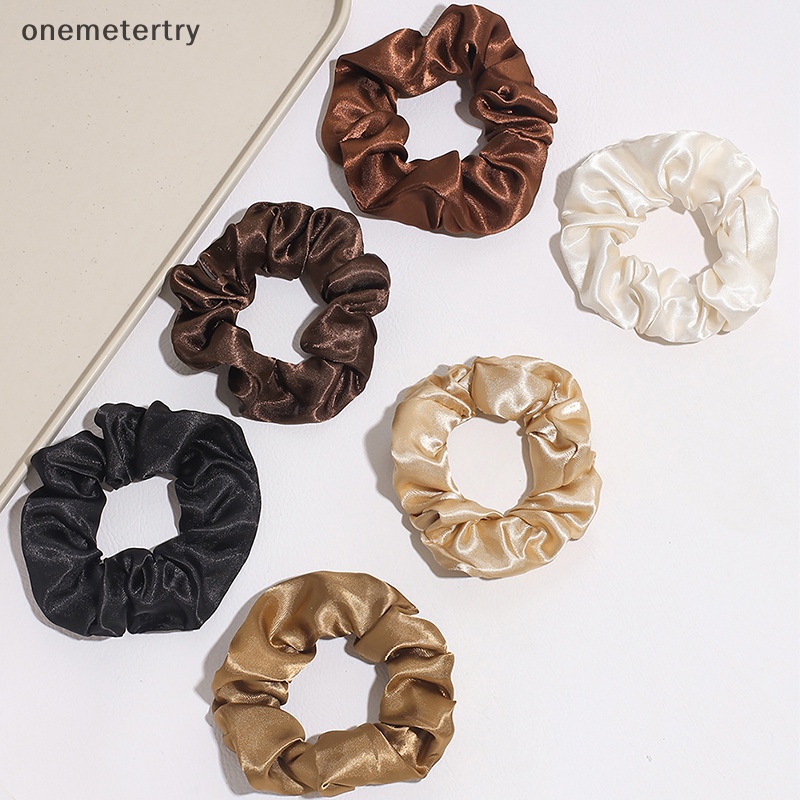 Onem ยางรัดผม ขนาดใหญ่ สีพื้น เรียบง่าย สําหรับผู้หญิง 1 ชิ้น