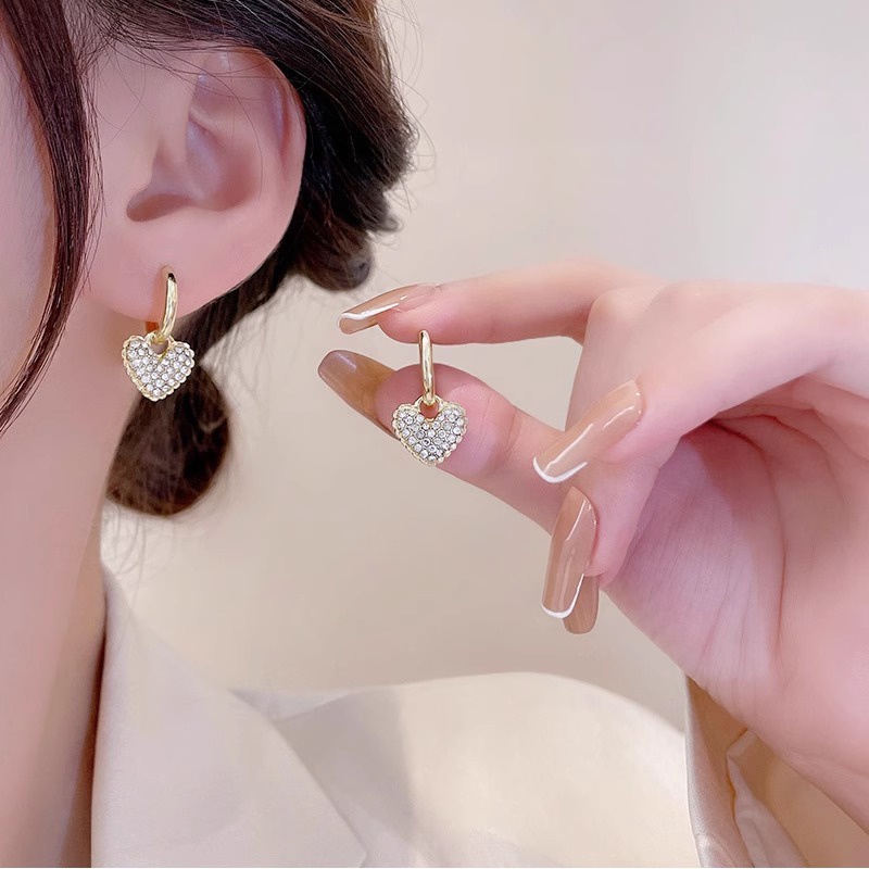 เครื่องประดับ ต่างหูกระดุม ชุบทอง 18K ขนาดเล็ก สําหรับผู้หญิง