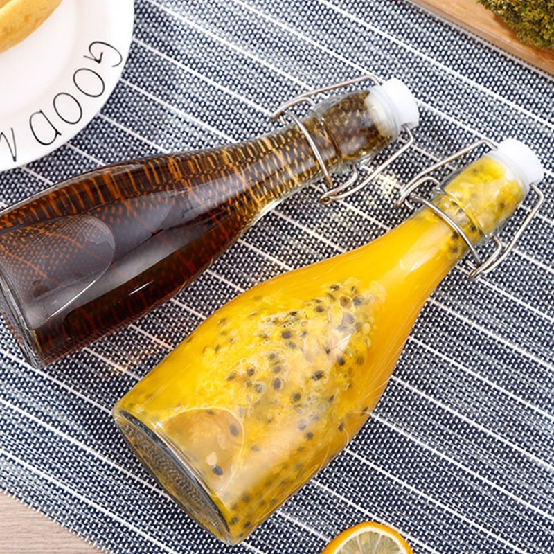 ขวดแก้วสูญญากาศพร้อมจุกฝา เก็บน้ำ  Sealed glass bottle #D-0049 - รูปที่ 5