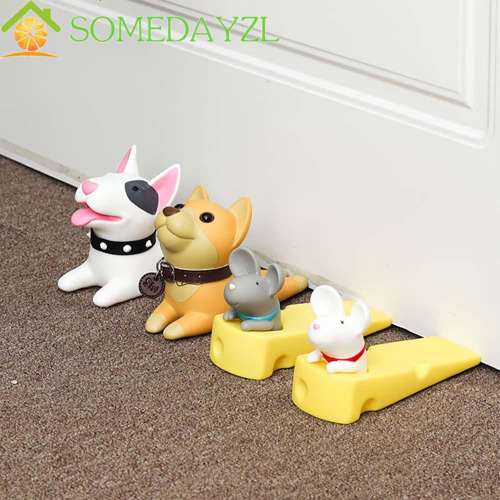 Somedayzl กันชนประตู กันลื่น เสียงเงียบ อุปกรณ์ห้องนอน เฟอร์นิเจอร์ ฮาร์ดแวร์ ไม่เจาะ ลิ่มประตู กาวในตัว
