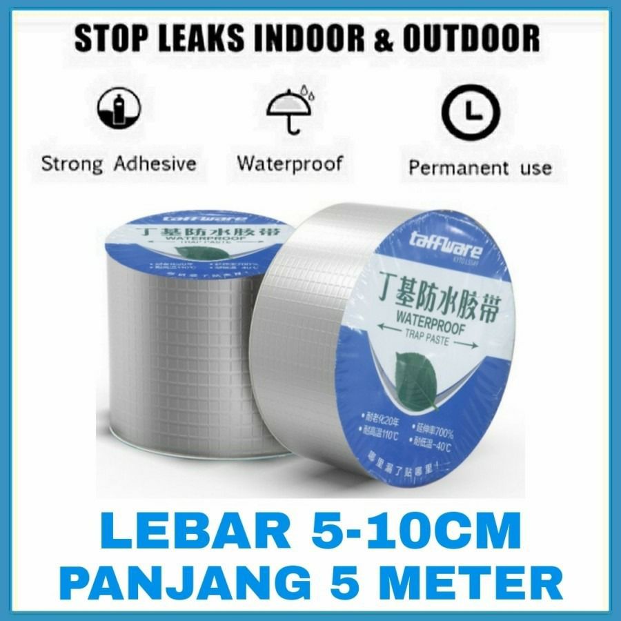 DREAMLAND ALUMINIUM FOIL WATERPROOF ANTI-LEAK TAPE 5 M WATERPROOF GLUE PATCH TAPE