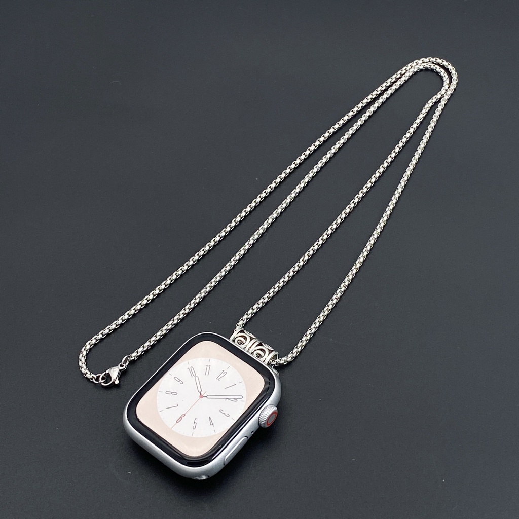 เหมาะสําหรับสร้อยคอสร้อยข้อมือนาฬิกาอัจฉริยะของ Apple สร้อยข้อมือ iwatch Applewatch98765432Se Bracelet iwatchS10 Bracelet Fashion Halter Chain All-Match