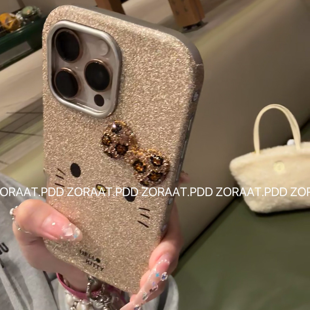 Creative Glitter สามมิติโบว์ KT Cat iPhone16promax เคสโทรศัพท์ Apple 15 สไตล์ใหม่ 14 รวมทุกอย่าง 13 ราคา ถูกที่สุด ดีลบีเคเค แกลเลอรีภาพที่ 9