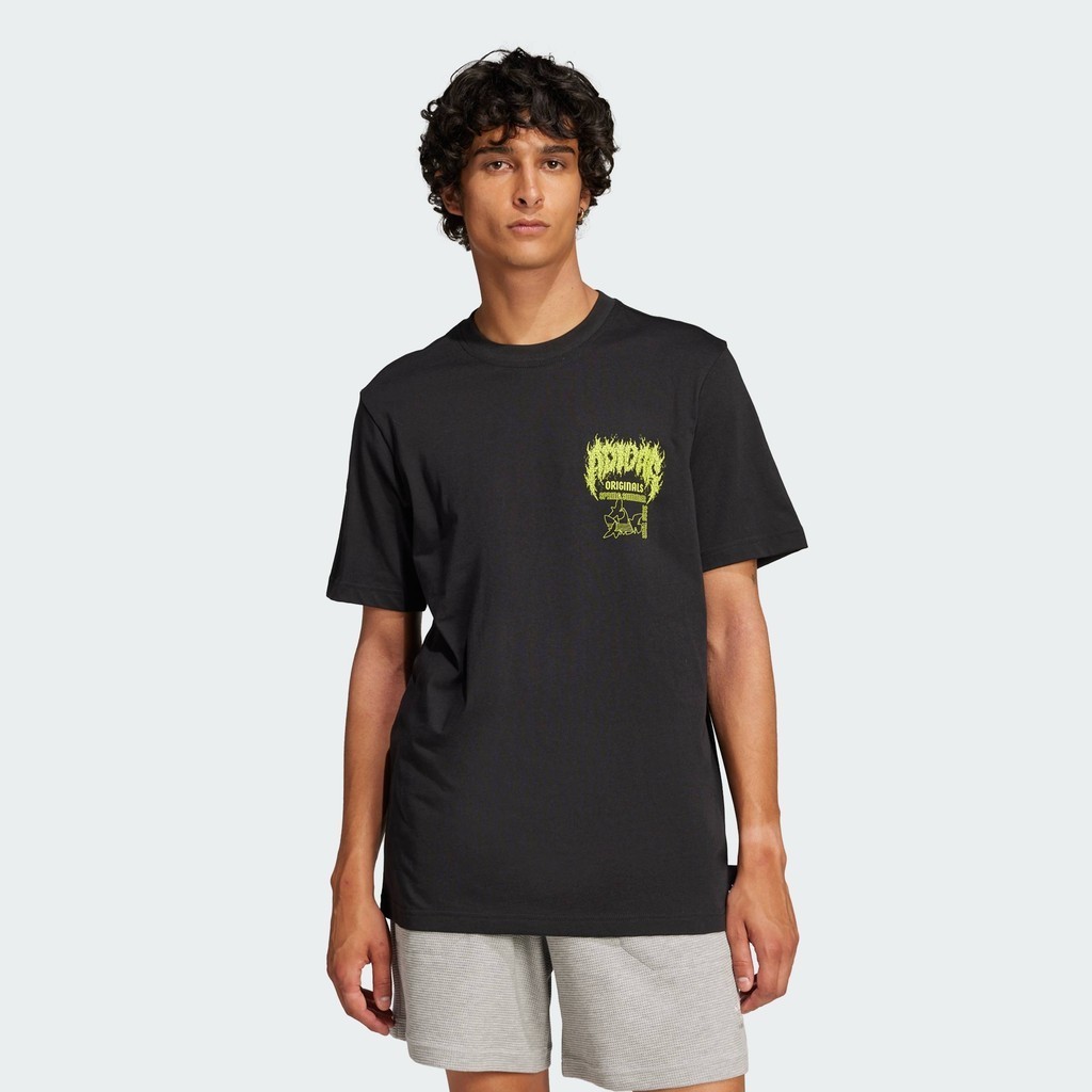 adidas ไลฟ์สไตล์ เสื้อยืด Trefoil Series Fashion Elevated ผู้ชาย สีดำ JP2678