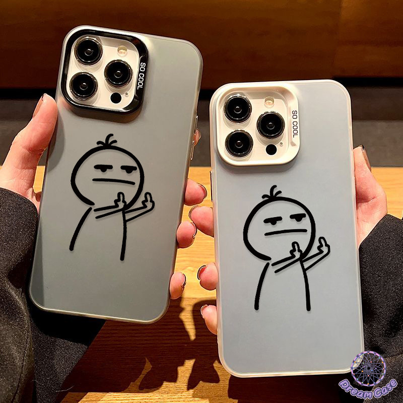แฟชั่นตลกกราฟฟิติคนน้อยการเคลือบนุ่ม เคส IPhone 16 11 15 รูปที่ 8