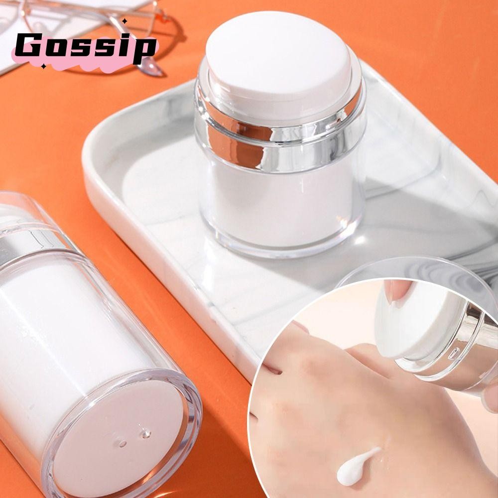 Gossip ขวดรีฟิล, ขวดกดแต่งหน้า 15/30/50/100 มล., ขวดกดบน, ขวดครีมสูญญากาศอะคริลิค การท่องเที่ยว