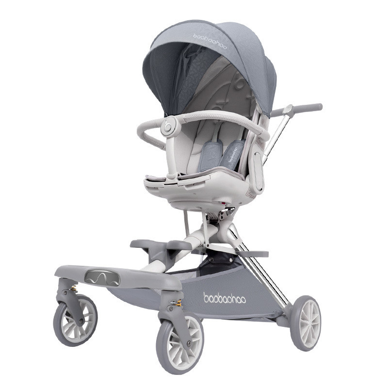 2025 Baby Good Stroller V16 อุปกรณ์เดินเด็กสามารถนั่งและนอนได้ รถเข็นเด็กพับได้แบบปุ่มเดียว น้ำหนักเ