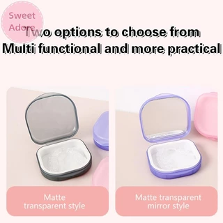 Sweetadore กล่องเก็บฟันปลอมผู้สูงอายุแบบพกพากล่องฟันปลอมที่มองไม่เห็นวงเล็บจัดฟัน Retainer กรณีฝาครอบกันฝุ่นคอนเทนเนอร์ TH
