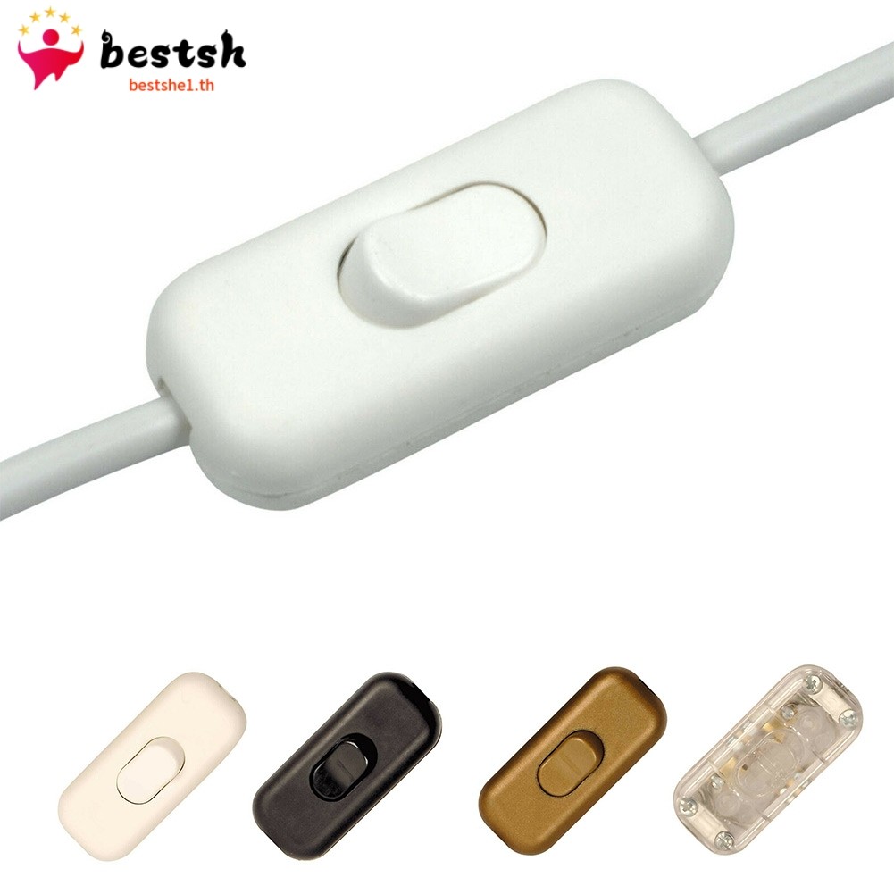 Bestshe❤️303 สวิตช์ปุ่มกดโคมไฟตั้งโต๊ะโคมไฟตั้งพื้นสวิตช์เปิดบรรทัดโคมไฟ