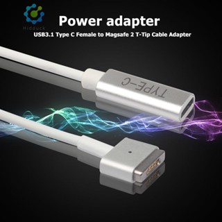 [Idduck.Th] สายเคเบิลอะแดปเตอร์ USB Type C ตัวเมีย เป็น Magsafe 2 T-Tip สําหรับแล็ปท็อป MacBook Air Pro