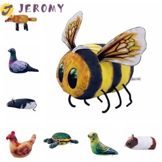 Jeromy ตุ๊กตาสัตว์จําลอง หนู นกพิราบ ตุ๊กตาเต่า การ์ตูนนกแก้ว ของเล่นเด็ก