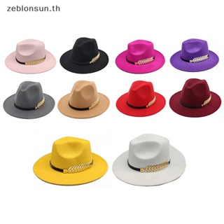 (ใหม่) Fedora หมวกผ้าขนสัตว์ ให้ความอบอุ่น สําหรับผู้หญิง