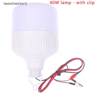 หลอดไฟ Led 12V 40W พร้อมคลิปหนีบสายไฟ พลังงานสูง สําหรับตลาดกลางคืน