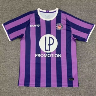 เสื้อกีฬาแขนสั้น ลายทีมชาติฟุตบอล Toulouse Away Club Jersey 23-24 ไซซ์ S-XXL ชุดเหย้า สําหรับผู้ชาย