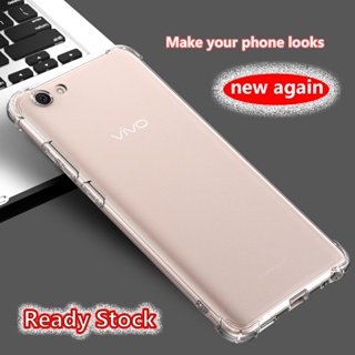 เคสโทรศัพท์มือถือเจลลี่นิ่ม แบบใส กันกระแทก 4 มุม สําหรับ Vivo Y71 Y71i Y81 Y81i 1724 1801i 1808 1803 V1732A 1812