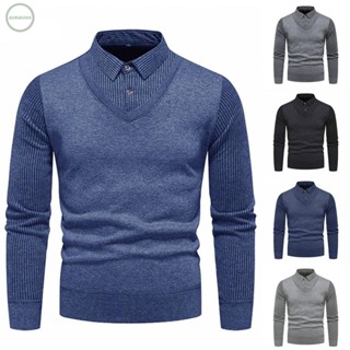 GORGEOUS~Sweater Full Sleeve Knitwear Long Sleeve Pullover Regular Shirt Collar