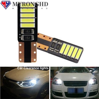 Myronghd ไฟติดป้ายทะเบียนรถยนต์ LED COB 12V สีขาว 2 ชิ้น 2 ชิ้น