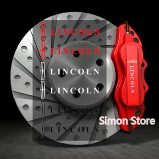 สติกเกอร์คาลิปเปอร์เบรกรถยนต์ ลายตราสัญลักษณ์ อุปกรณ์เสริม สําหรับ Lincoln Corsair MKZ MKX MKC 6 ชิ้น