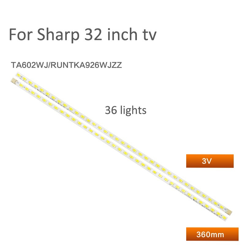 2 ชิ้น/เซ็ต led backlight strip สําหรับ Sharp LCD-32LX450A/32LX335A32DS30A light bar TA602WJ/RUNTKA9