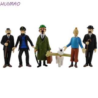 Huimao โมเดลฟิกเกอร์การ์ตูน The Adventures of Tintin ขนาด 5-8 ซม. ของเล่นสะสม สําหรับเด็ก