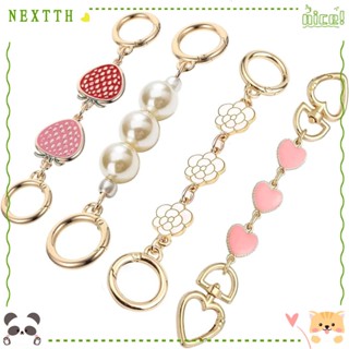 Nextth สายโซ่โลหะ สีทอง สําหรับขยายกระเป๋า 4 ชิ้น