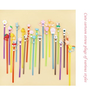 Joy Live Straw Tips Cover Silicone PVC PP Dustproof Portable Plugs for Kids Family. รายละเอียด: