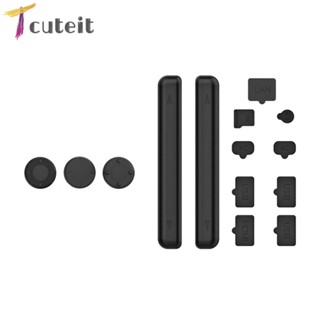 Tcuteit ชุดฝาครอบเกมคอนโซล ป้องกันฝุ่น สําหรับ Switch OLED Plug